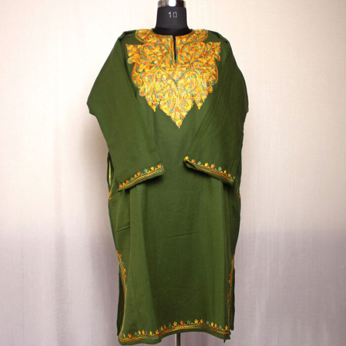 Mehndi Green Aari Naal Pheran - Image 2