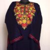 Dark Blue Cashmilon Phiren with Beautiful Aari