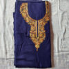 Dark Blue Cashmilon Aari 2Pc Suit