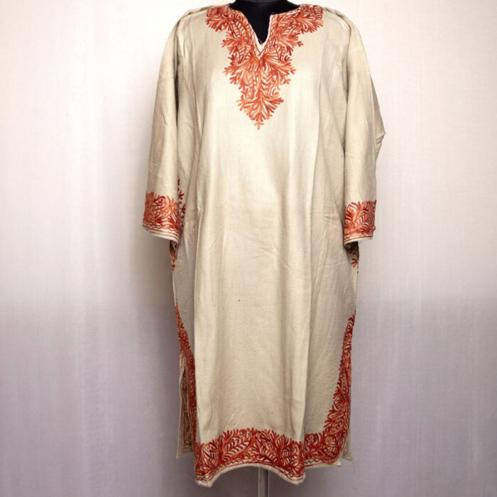 Light Beige Aari Cashmilon Pheran - Image 2
