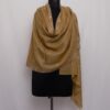 Light Peach Pashmina Intricate Sozni Work Stole