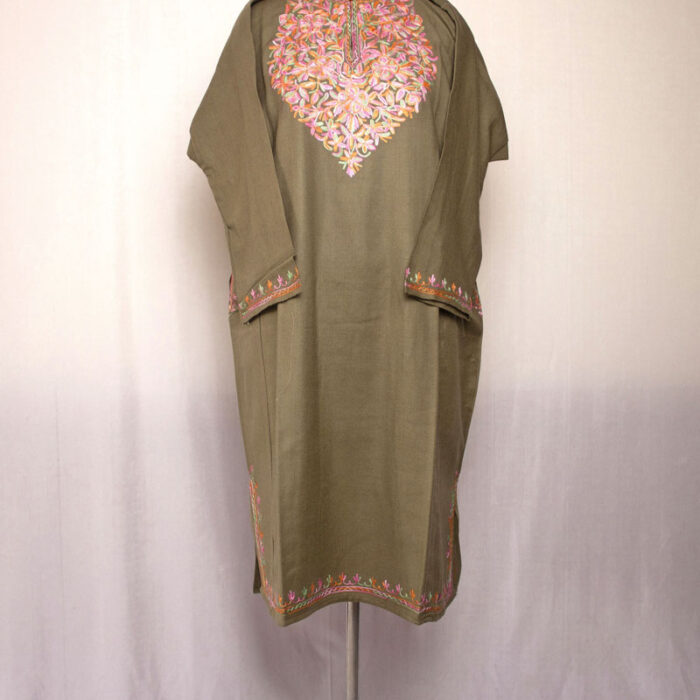 Pashmina Color Aari Cashmilon Pheran - Image 2