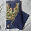 Dark Blue Wool Aari 3pc Suit