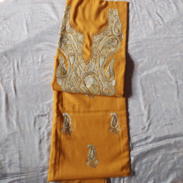 Mustard Wool Aari 3pc Suit - Image 2