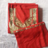 Red Wool Aari 3pc Suit