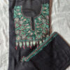 Black Pure Wool Aari 3pc Suit