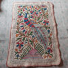 Peacock Handmade Aari Embroidered Namda Rug 5x3