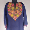 Dark Blue Chinari Aari Cashmilon Pheran