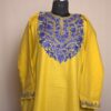 Yellow Aabi Aari Work Cashmilon Pheran