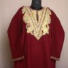 Maroon Nayab Aari Work Cashmilon Pheran