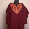 Maroon Ahad Shah Aari Work Cashmilon Phiran
