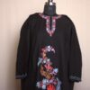 Black Floral Aari Work Cashmilon Phiran