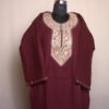 Wine Zari Cashmilon Pheran