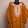 Mustard Zari Cashmilon Pheran