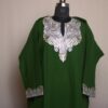Dark Green Zari Cashmilon Pheran