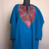 Blue Aabi Aari Work Cashmilon Pheran