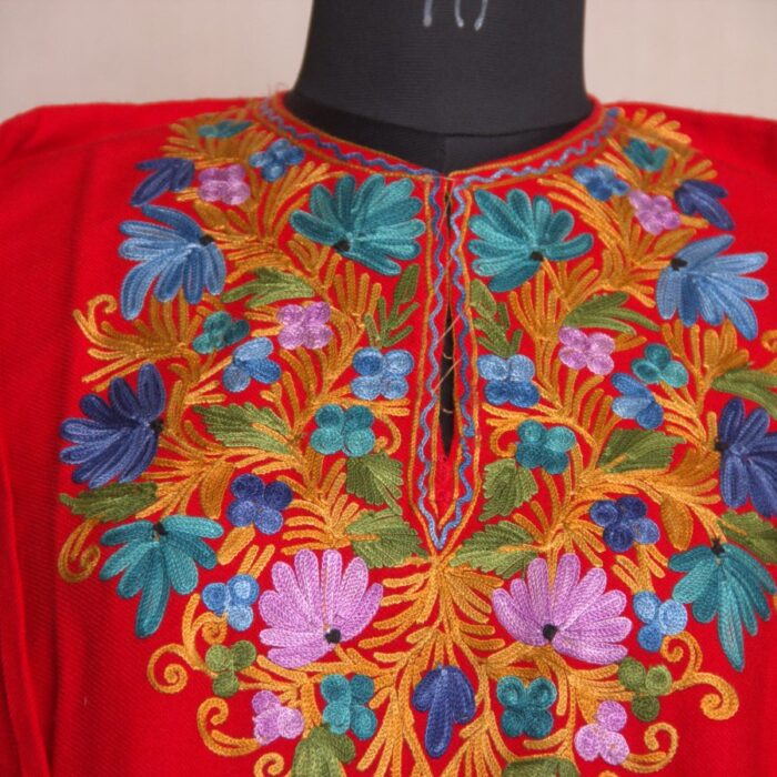 Wazul Nyul Aari Work Cashmilon Pheran - Image 2