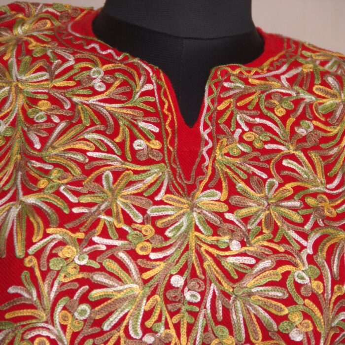 Wazul Aari Work Front Back Cashmilon Pheran - Image 3
