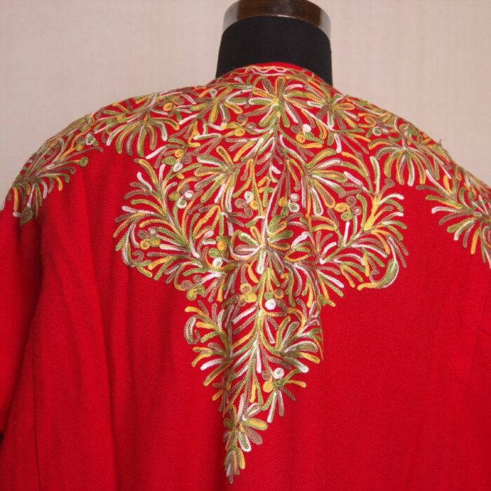 Wazul Aari Work Front Back Cashmilon Pheran - Image 4