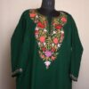 Dark Green Phulari Work Cashmilon Pheran