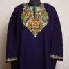Dark Blue Shahi Premium Cashmilon Aari Pheran