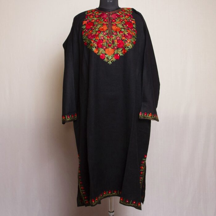 Black Pari Raffal Premium Aari Pheran - Image 2