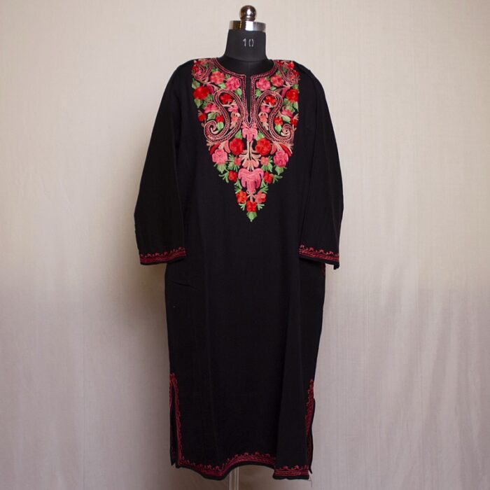Black Badam Cashmilon Aari Pheran - Image 2