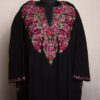 Black Gulabi Aari Cashmilon Pheran
