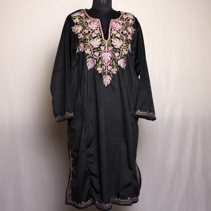 Black Velvet Aari Pheran - Image 2