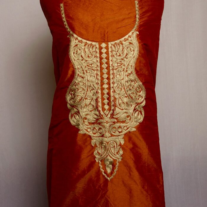 Shahi Silk 2pc Suit with Tilla Work