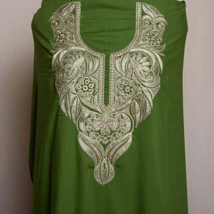 Green Spun Tilla 2pc Suit