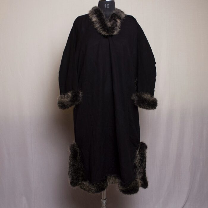 Black Cashmilon Fur Pheran - Image 2