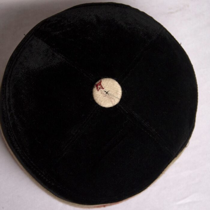 Elite Pure Pashmina & Velvet Hand Sozni Cap - Image 3