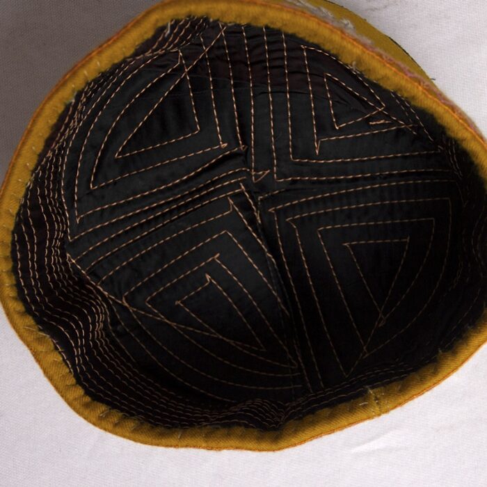 Shahi Pure Pashmina & Velvet Hand Sozni Cap - Image 4
