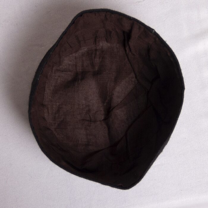 Black Toosha Hand Sozni Cap - Image 3