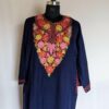 Dark Blue Multi Cashmilon Aari Pheran