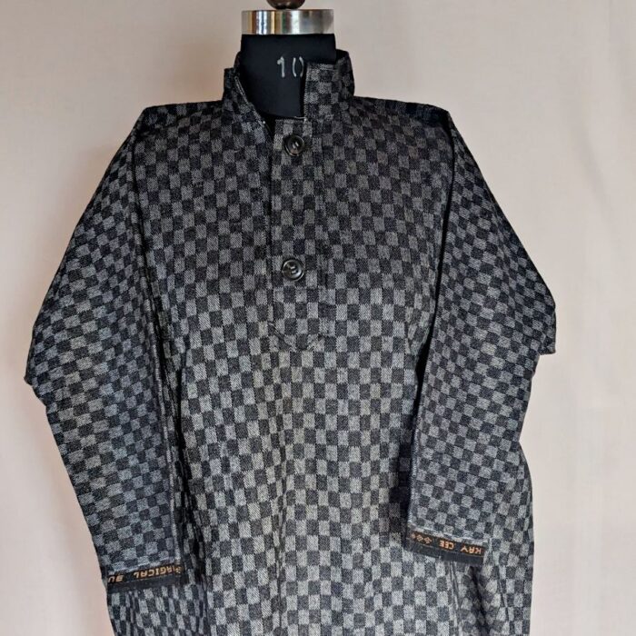 Black Light Grey Kids Traditional Kashmiri  Pheran L39