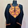 Black Floral Aari Cashmilon Pheran