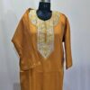 Mustard Zari Cashmilon Pheran