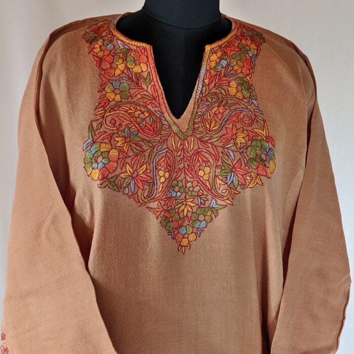 Toosha Rang Sozni Handwork Raffal Pheran