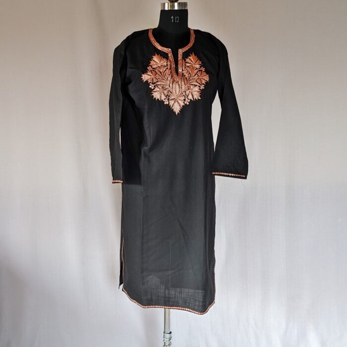 Black Ruby Cotton Tilla Kurta - Image 3