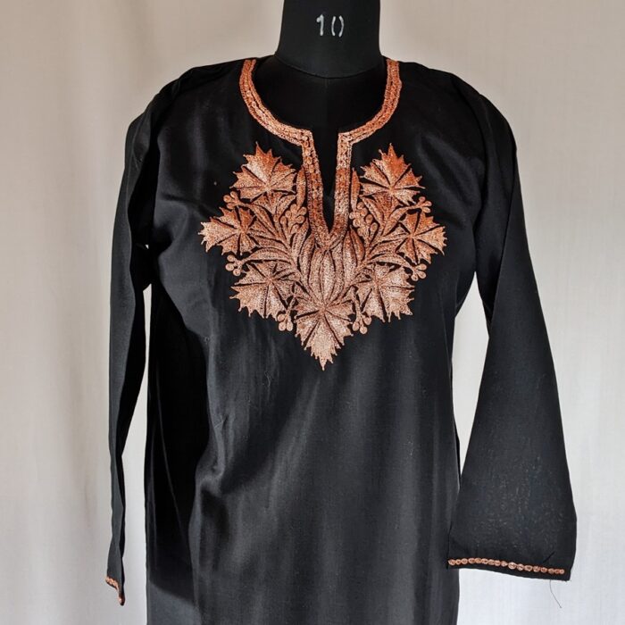Black Ruby Cotton Tilla Kurta