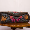 Brown Clutch with Aari Embroidery
