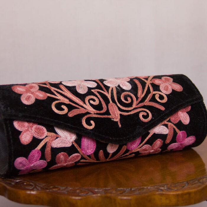 Kruhun Clutch with Aari Embroidery