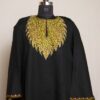 Black Shahi Raffal Hand Aari Pheran