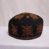 Black Pure Pashmina Hand Sozni Cap