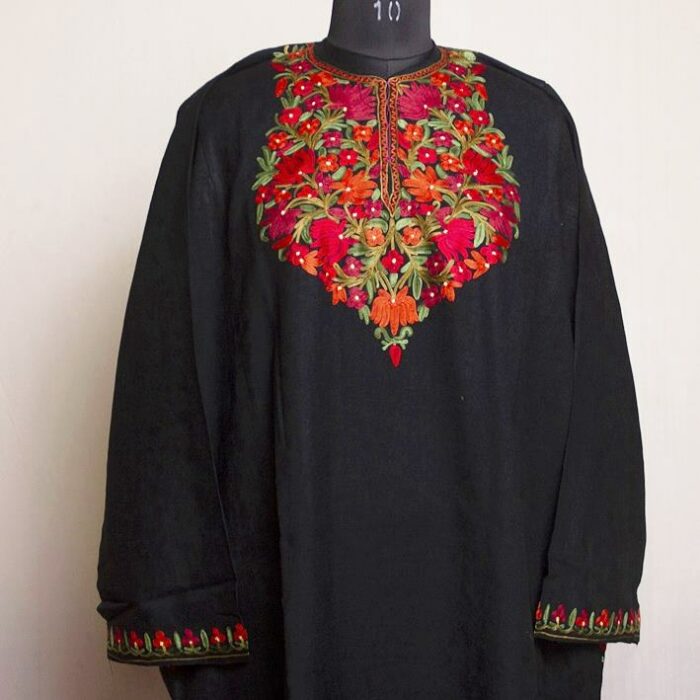 Black Gurez  Raffal Premium Aari Pheran
