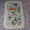 Animals Handmade Wool Aari Namda Rug 3x2ft