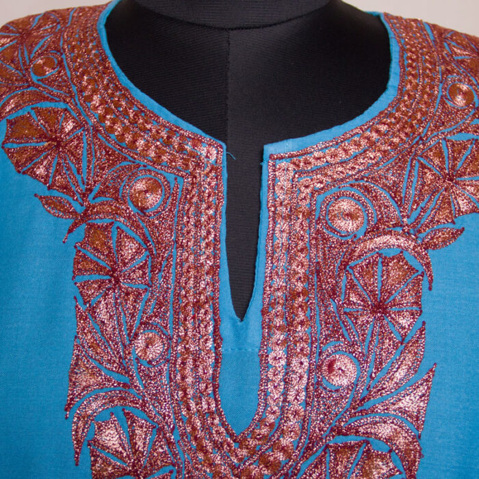 Blue Summer cool Tilla Kurta - Image 3