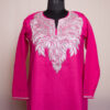 Pink Ruby Cotton Tilla Kurta
